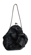 * REDUCED * COAST * BLACK SILK FRILLED LADIES LUXURY PARTY OCCASION BAG FREE P+P