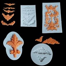 Relief Lace Vintage Baroque Silicone Fondant Mold Cake Decor Craft Border Mould