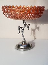 Art Deco Glass Fruit Bowl On