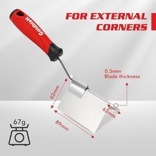 Goldblatt Corner Trowel Set，Lining Plastering Trowel Angled Hand Tool for Home