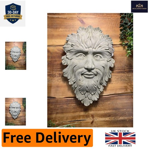 Frost proof green man face - man,