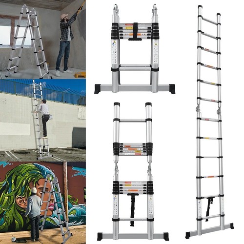 Telescopic frame ladder - telescopic, a-frame