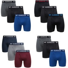 Mens Long Boxer Shorts 3 Pack