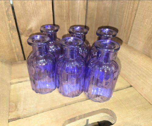 Glass bud vases - of, 6pcs