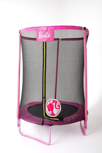 Barbie 5ft trampoline with - barbie, 4.5ft