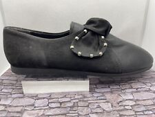 Black Flat Shoes Size Eur 39, Uk 6, Holly Jolly by Gabor, Dressy, Leather Suede