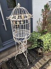 Deco Metal Birdcage With Stand, Aviary Deco Cage Plant Flower Cage 110cm