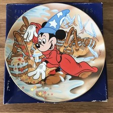 Mickey Mouse Fantasia Porcelain Plate By Kenleys Ltd, Cartoon Classics GC, 21cm