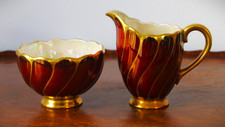 Carlton Ware Handpainted Rouge