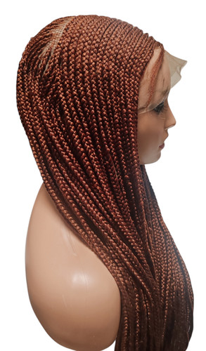 Cornrow braided side part wig - cornrow,