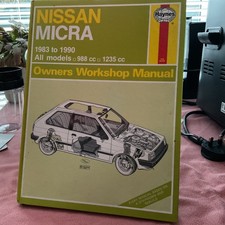 Haynes Owners Workshop Manual No. 931 Nissan Micra 1983 to 1990 All Models 