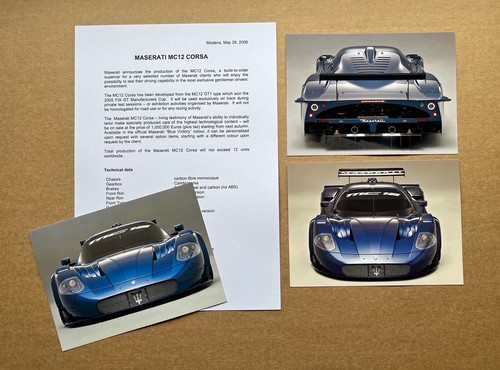 2006 maserati mc12 corsa press - 2006,