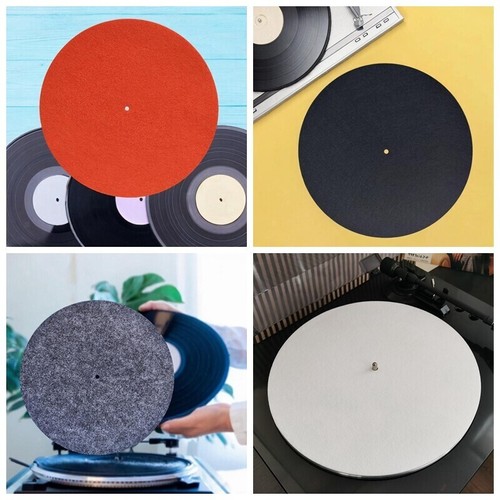 Felt record mat for phonograph - record,