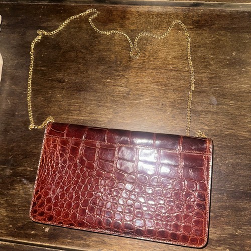 Vintage crocodile handbag - vintage,