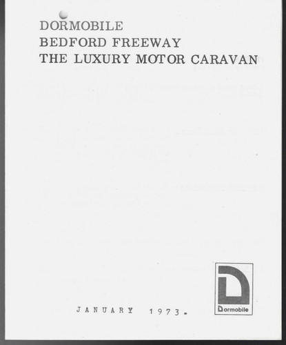 Bedford dormobile freeway - bedford,