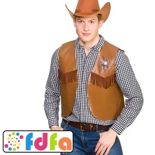 Wicked Cowboy Waistcoat Brown