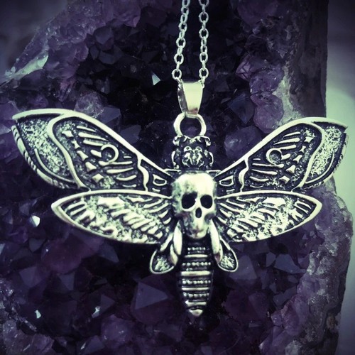 Gothic necklace silver - gothic,