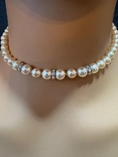 Vintage Pearl Choker Necklace