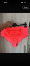 Neon Coral High Wasted Bikini
