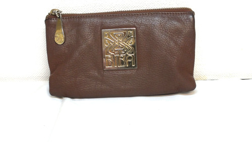 Biba brown leather purse - brown,