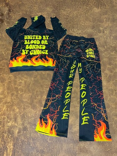 Black splash print fire - print,