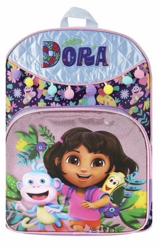 Dora kids backpack purple - 16",