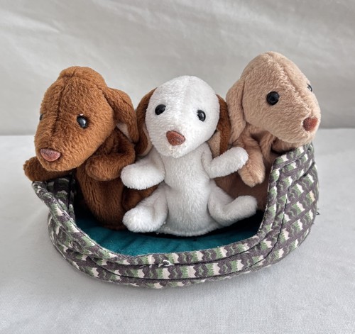 Folkmanis puppies basket - folkmanis,