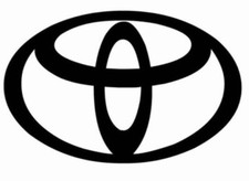 TOYOTA LOGO - Vinyl Decal Sticker - Various Sizes & Colours - Car Laptop Window