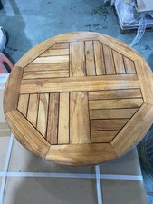 Teak Table With Base For Boat