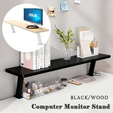 Monitor Riser Stand Desktop Organiser Shelf Side Clamp-on for Laptop PC