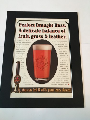 Bass beer 1990 mounted - bass,