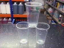 CLEAR STRONG PLASTIC PINT HALF