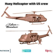 Huey Helicopter wit crew  (USA, WW2)Battlegroup 20mm