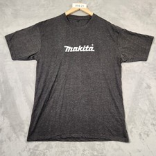 MAKITA MENS T-SHIRT TEE SIZE XL GREY STRETCH POLYCOTTON SHORT SLEEVE NWOT