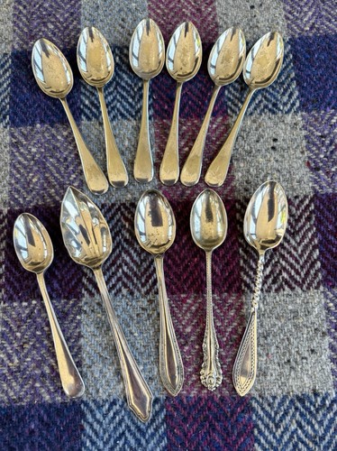 Antique epns tea spoons - 11,