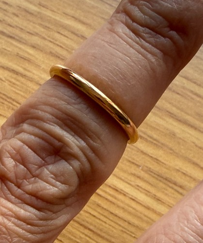 Vintage 22ct gold wedding - 22ct, band