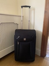Tripp Black Medium Suitcase on Wheels with Telescopic Handle