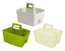 Plastic Kitchen Cleaning Caddy Storage Holder - Bar Glass Carrier Basket 