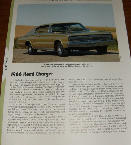 1966 dodge hemi charger - hemi, specs