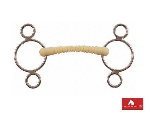 Pessoa ribbed happy mouth bit - mouth,