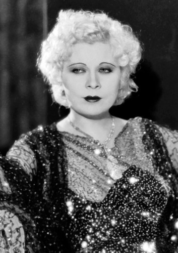 Mae west monochrome photo - mae,