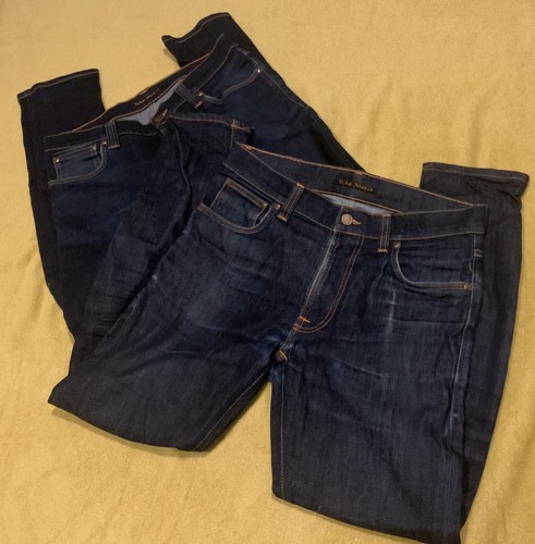 Mens nudie jeans dark denim - 2x,