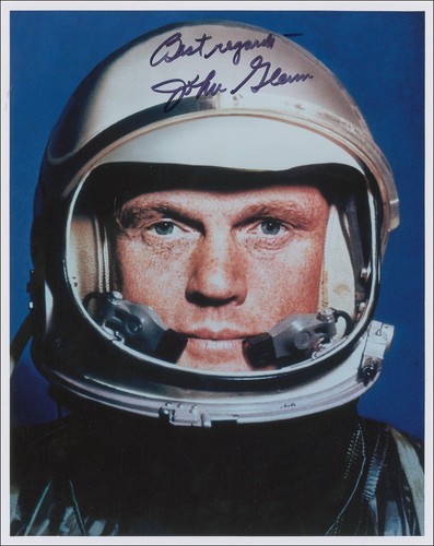 John glenn signed photograph - glenn,