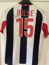 Signed Rob Hulse WBA Home Shirt 03/04 West Bromwich Albion M Great Condition