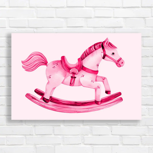 Whimsical wooden rocking horse - wooden,