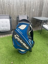 Taylormade SLDR Tour Cart Bag  6-Way Divider Blue, White See Description