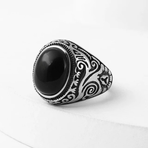 Stainless steel mens oval - steel,