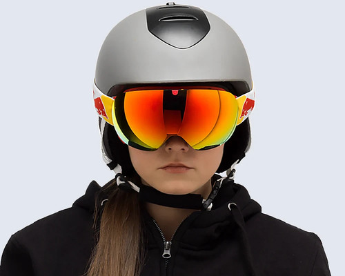 Red bull magnetron - bull, goggles
