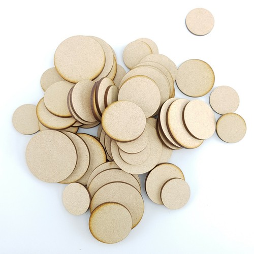 Wooden mdf round - wooden, circle