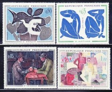 France #YT1319-YT1322 MNH 1961 Modern Art Braque Matisse [1014-1017]